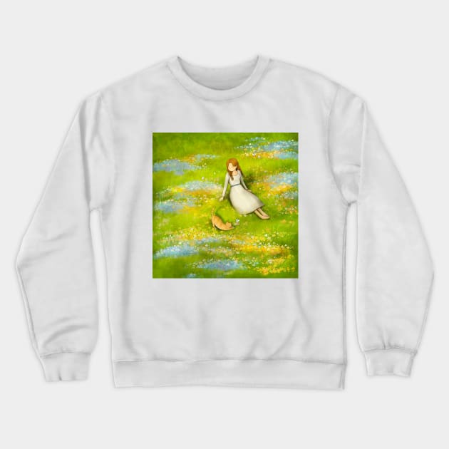 The time when spring blooms Crewneck Sweatshirt by LUNA